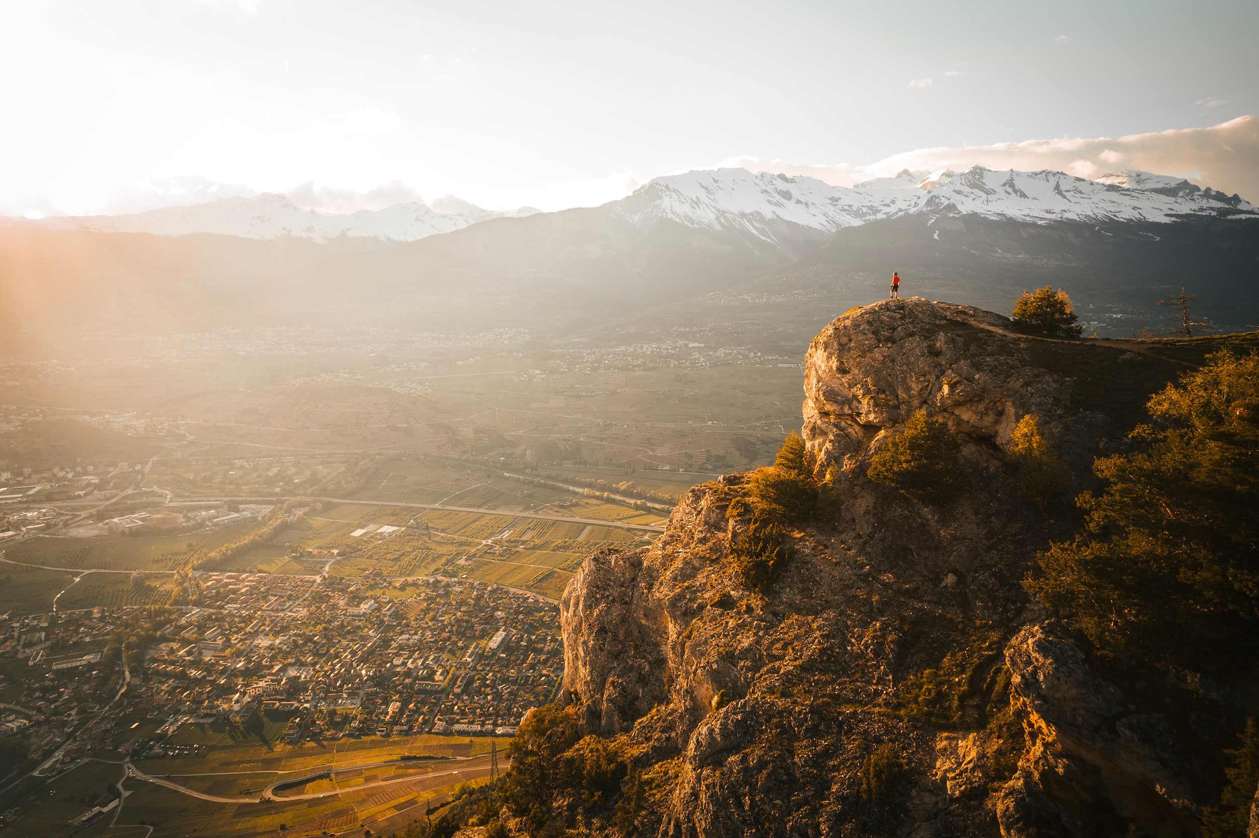 Paysage vue sur la plaine